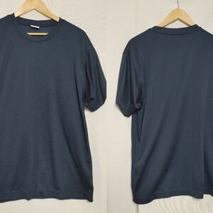 SOREL Crew Neck Short Sleeve Athletic Tee‎ Shirt Blue Large Polyester